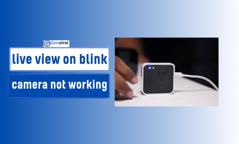 live view on blink camera not working